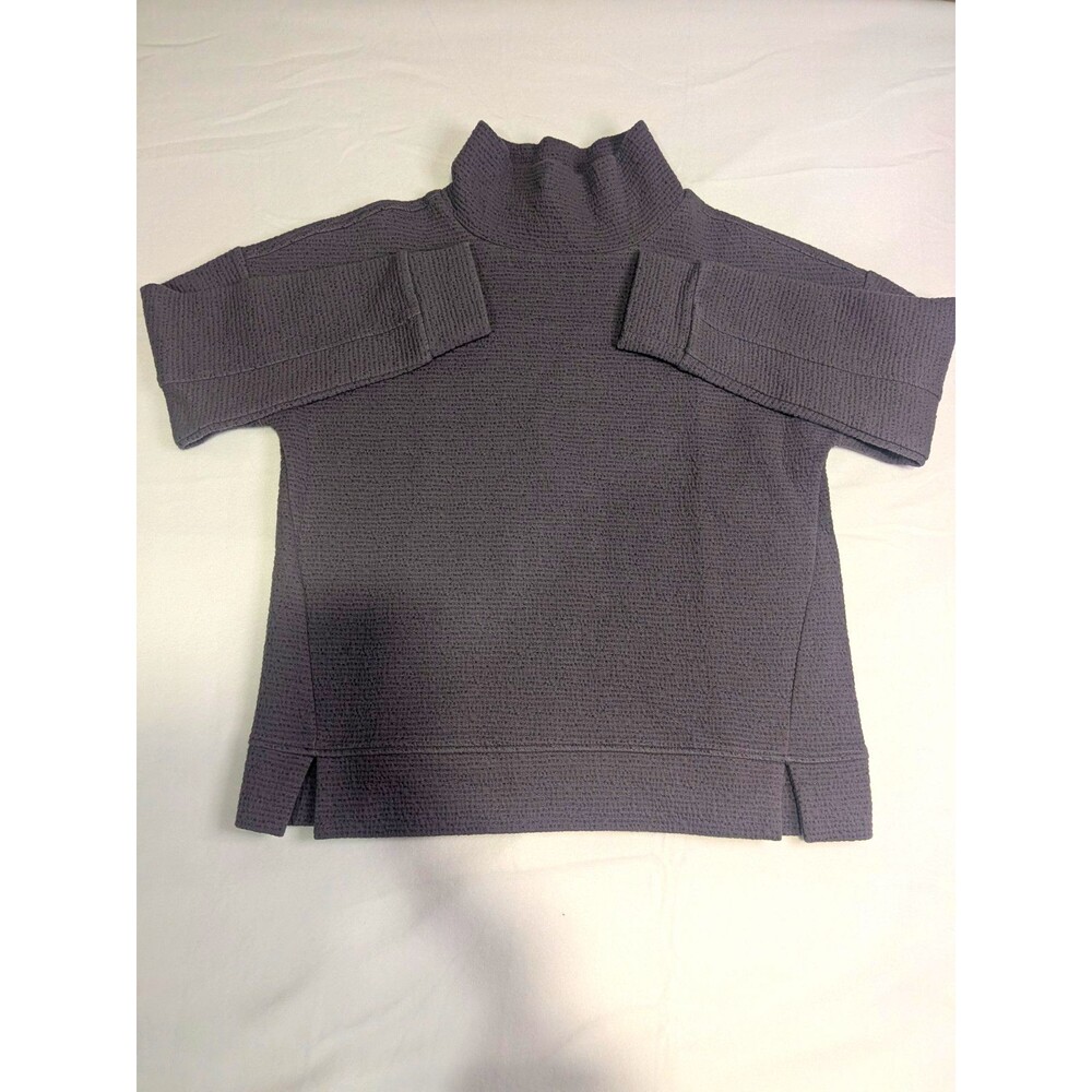 Jockey Women’s Gray Mock Neck Pullover Sweatshirt Long Sleeve Stretch S
